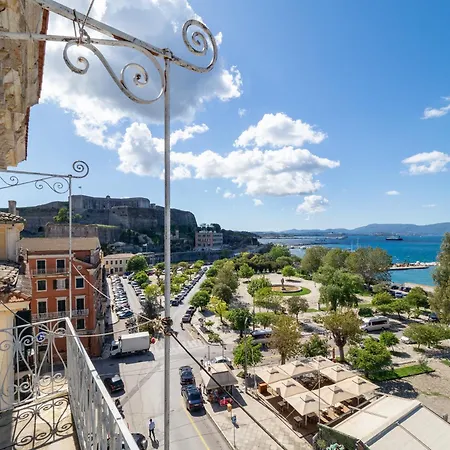 Acropol Seaview In Corfu Old Town By The Old Port Lägenhet